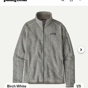 Patagonia Birch White Full-Zip Fleece Jacket